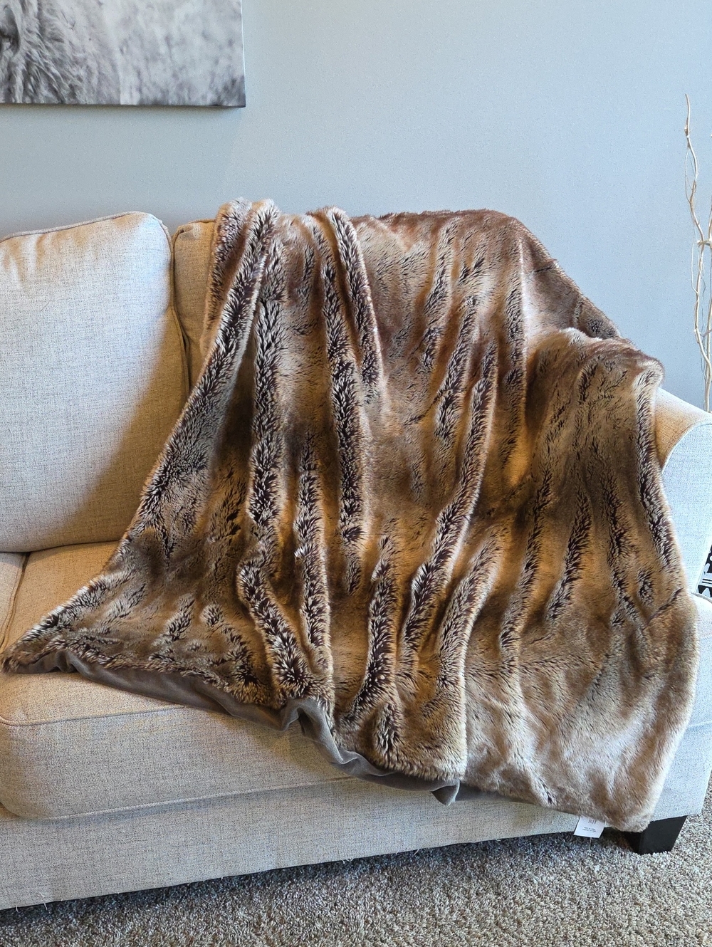 RESTORATION HARDWARE Luxe Faux Fur Throw